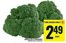 Food Basics BROCCOLI CROWNS offer