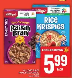 Food Basics Kellogg's Rice Family Size Cereal offer