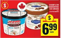 Food Basics Shaw's or Kawartha Ice Cream offer