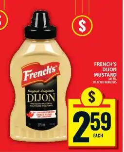 Food Basics FRENCH’S DIJON MUSTARD offer