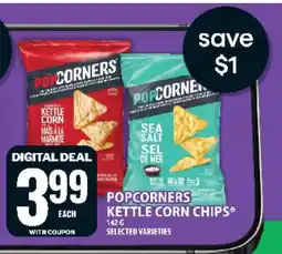 Food Basics POPCORNERS KETTLE CORN CHIPS offer