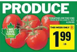 Food Basics TOMATOES ON THE VINE offer