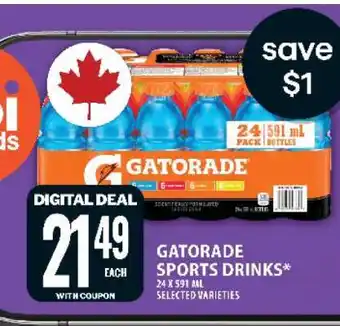 Food Basics GATORADE SPORTS DRINKS offer