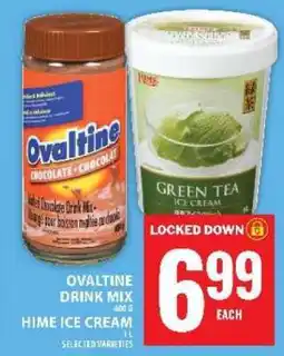 Food Basics Ovaltine Drink Mix / Hime Ice Cream offer