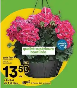 Super C panier fleuri offer
