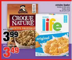Super C céréales Quaker offer