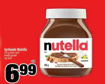 Super C TARTINADE NUTELLA offer