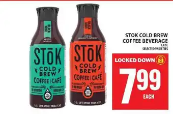 Food Basics STOK COLD BREW COFFEE BEVERAGE offer
