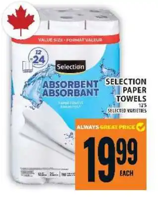 Food Basics SELECTION PAPER TOWELS offer
