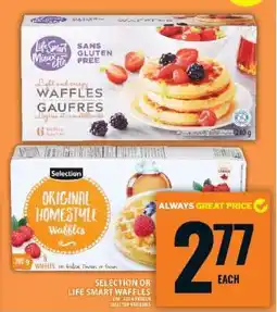 Food Basics SELECTION OR LIFE SMART WAFFLES offer