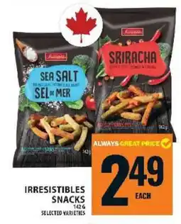 Food Basics Irresistibles Snacks offer