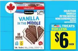 Food Basics SELECTION VANILLA IN THE MIDDLE MINI SANDWICHES offer