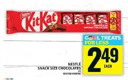 Food Basics NESTLÉ SNACK SIZE CHOCOLATES offer