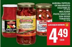 Food Basics Aurora Peppers or Marinated Vegetables, Molisana Pasta Sauce or Sun-Dried Tomatoes offer