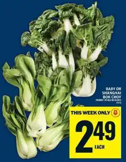 Food Basics BABY OR SHANGHAI BOK CHOY offer
