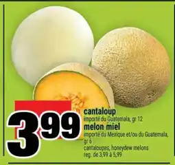 Super C cantaloup, melon miel offer