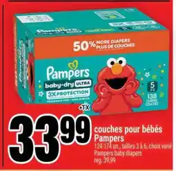 Super C couches pour bébés Pampers offer