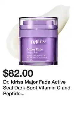 Sephora Dr. Idriss Major Fade Active Seal Dark Spot Vitamin C and Peptide Gel Moisturizer offer