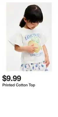 H&M Printed Cotton Top offer