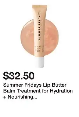 Sephora Summer Fridays Lip Butter Balm Treatment for Hydration + Nourishing Shine offer