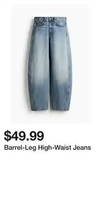 H&M Barrel-Leg High-Waist Jeans offer