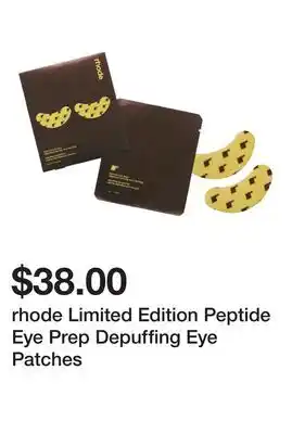 Sephora rhode Limited Edition Peptide Eye Prep Depuffing Eye Patches offer