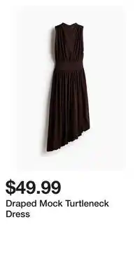 H&M Draped Mock Turtleneck Dress offer