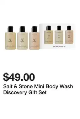 Sephora Salt & Stone Mini Body Wash Discovery Gift Set offer