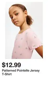 H&M Patterned Pointelle Jersey T-Shirt offer