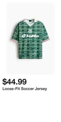 H&M Loose-Fit Soccer Jersey offer