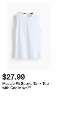 H&M Muscle Fit Sports Tank Top with CoolMove offer