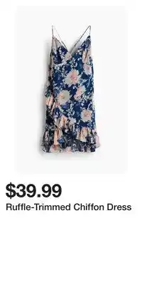 H&M Ruffle-Trimmed Chiffon Dress offer