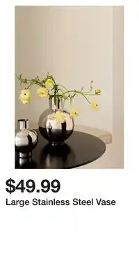 H&M Large Stainless Steel Vase offer