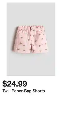 H&M Twill Paper-Bag Shorts offer