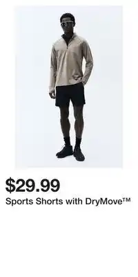 H&M Sports Shorts with DryMove offer