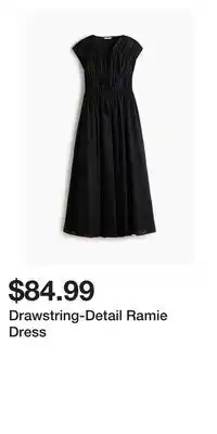 H&M Drawstring-Detail Ramie Dress offer