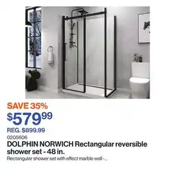 Patrick Morin NORWICH Rectangular reversible shower set - 48 in offer