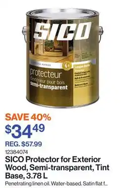 Patrick Morin Protector for Exterior Wood, Semi-transparent, Tint Base offer