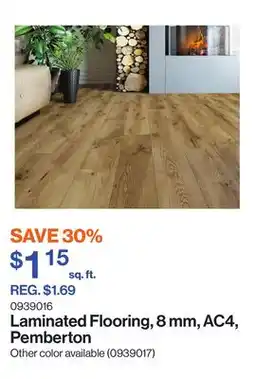 Patrick Morin Laminated Flooring, 8 mm, AC4, Pemberton offer