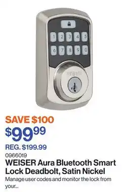 Patrick Morin Aura Bluetooth Smart Lock Deadbolt, Satin Nickel offer