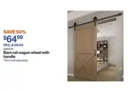 Patrick Morin Barn rail wagon wheel with handle offer