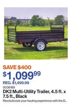 Patrick Morin Multi-Utility Trailer, 4.5 ft. x 7.5 ft., Black offer