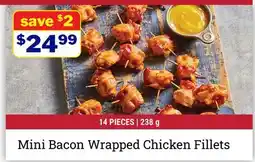 M & M Food Market Mini Bacon Wrapped Chicken Fillets offer