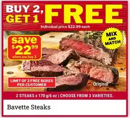 M & M Food Market Bavette Steaks offer