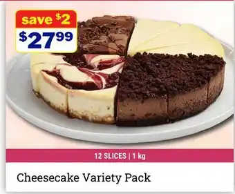 M & M Food Market Cheesecake Variety Pack offer