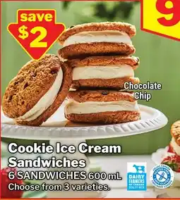 M & M Food Market Cookie Ice Cream Sandwiches offer