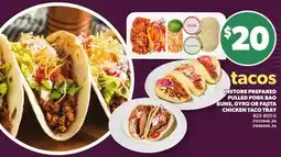 Loblaws INSTORE PREPARED PULLED PORK BAO BUNS, GYRO OR FAJITA CHICKEN TACO TRAY offer
