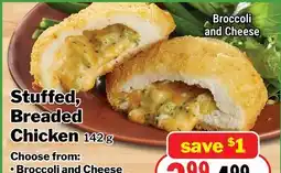 M & M Food Market Broccoli and Cheese Stuffed, Breaded Chicken offer
