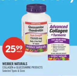 Shoppers Drug Mart WEBBER NATURALS COLLAGEN or GLUCOSAMINE PRODUCTS offer