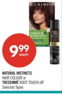 Shoppers Drug Mart NATURAL INSTINCTS HAIR COLOUR or TRESEMMÉ ROOT TOUCH-UP offer